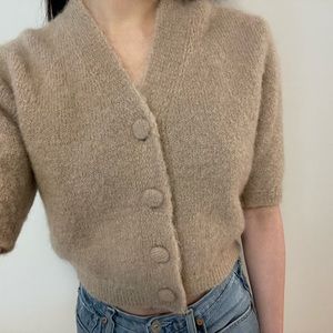 Rouje Nono Cardigan in “Uni Sable” & Size 36